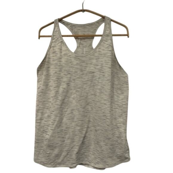Lot of 2 Lululemon Women’s Size 8/10 Tank Tops FLAWED White‎ Grey FLAWED - Picture 5 of 9